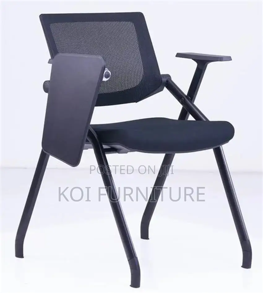 Office Chairs; Foldable Office Chairs With Writing Book Pad