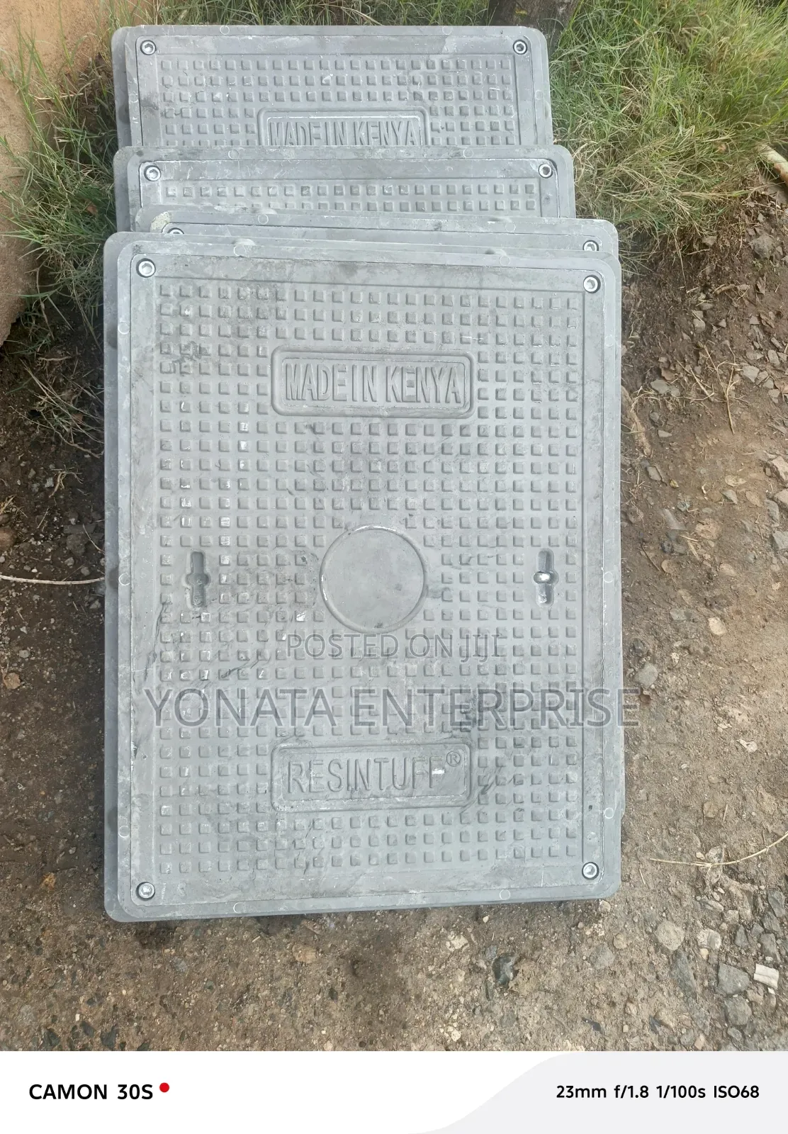 Construction Site Manhole Cover 450*600 Lockable 12.5t