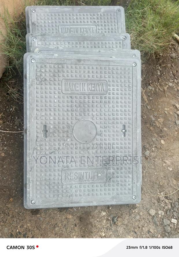 Construction Site Manhole Cover 450*600 Lockable 12.5t