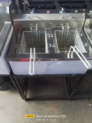 Double Commercial Chips Fryer (Deep Fryer 10l+10l) Electric