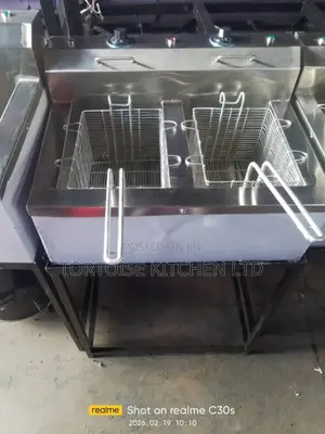 Double Commercial Chips Fryer (Deep Fryer 10l+10l) Electric
