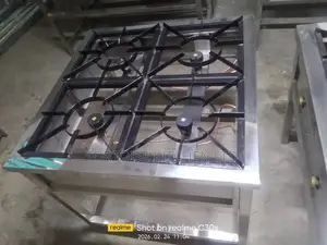 Commercial Stainless Steel Four Burner Stove Square