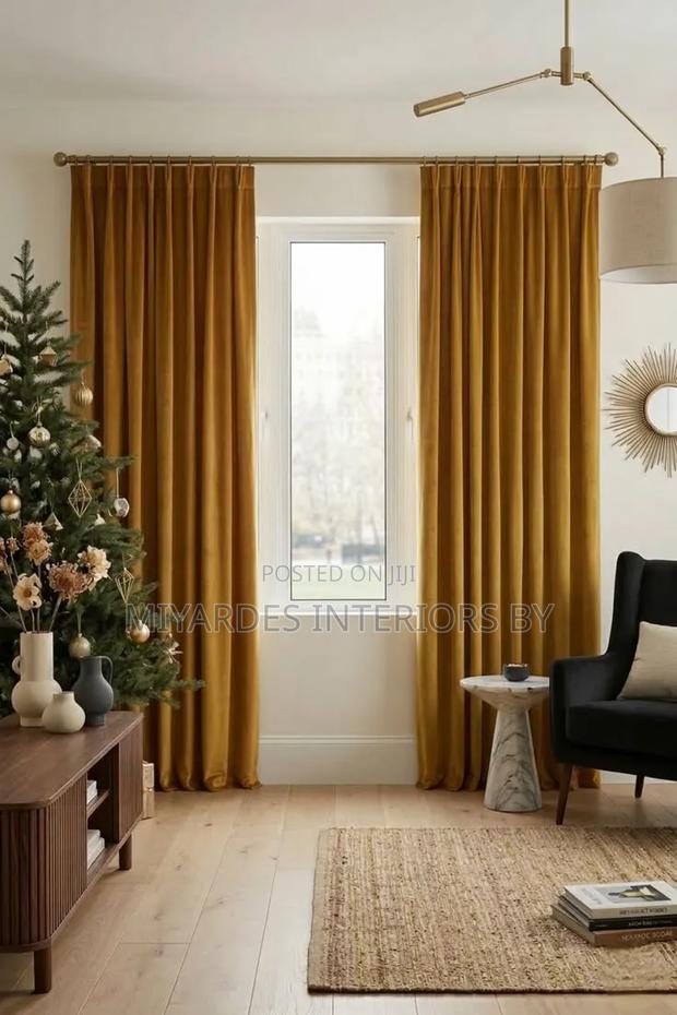 Mustard Velvet Curtains: Warm Luxury Complete Light Control
