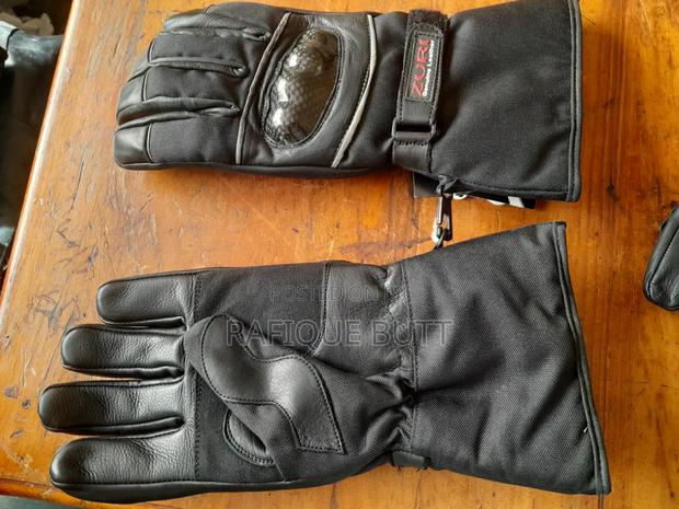 Motor Bike Leather Gloves - thumbnail 2