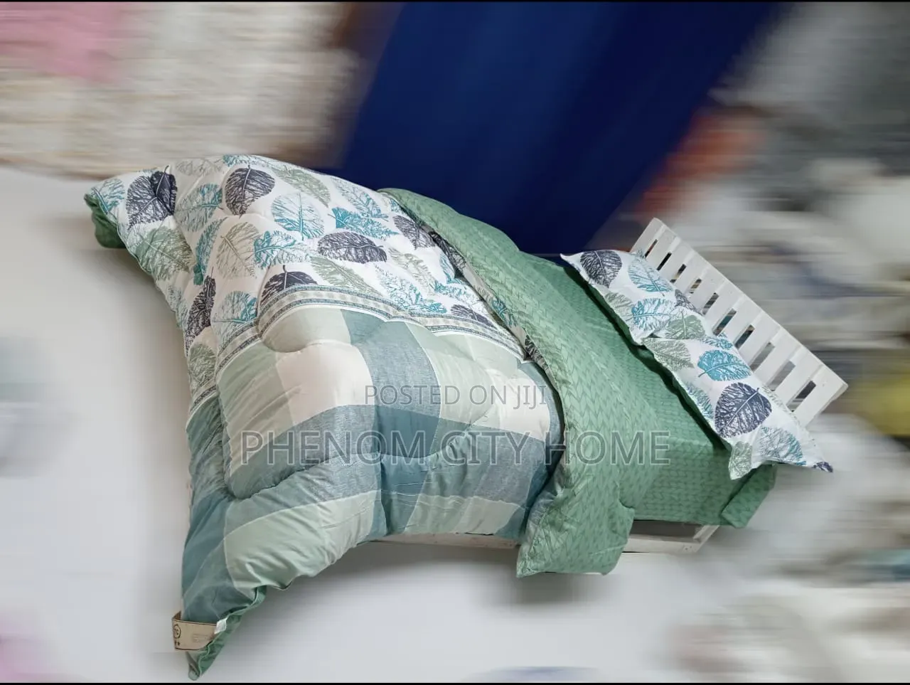 Grey Binded Quality Pure Cotton Duvet Set