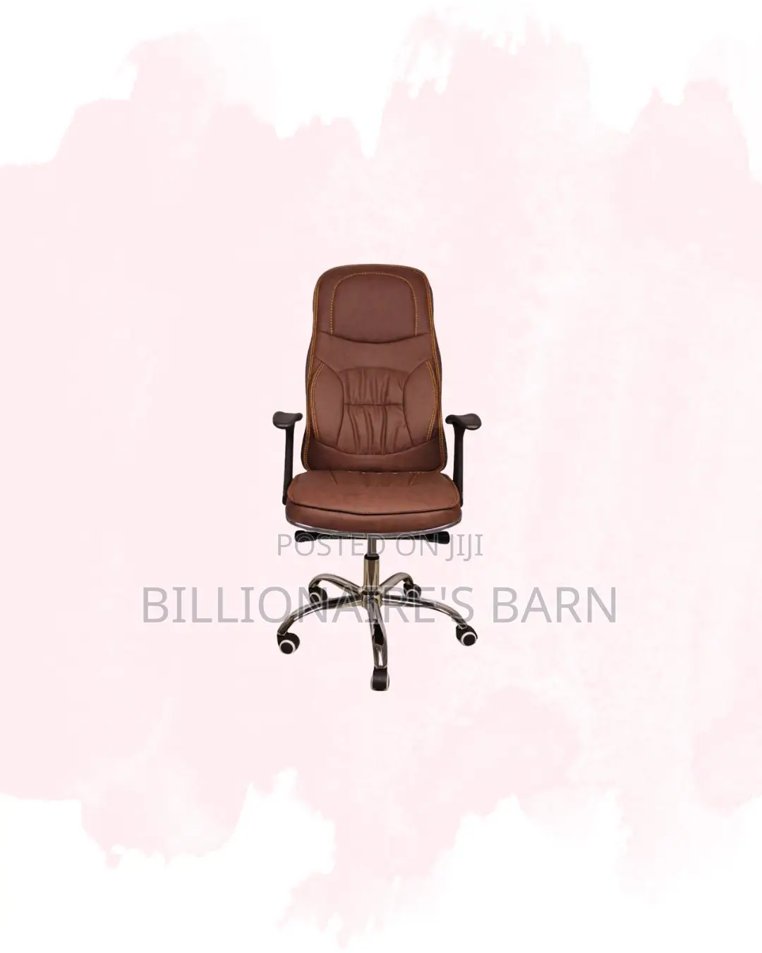 Modern Leather Chair High Back Padded Armrest Kenya Wide Shipping