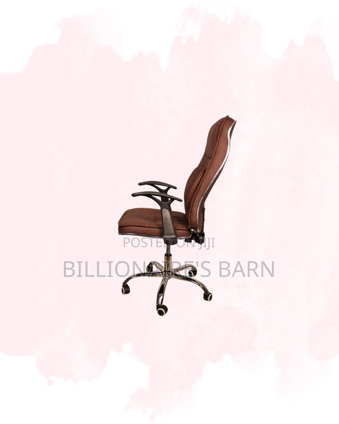 Modern Leather Chair High Back Padded Armrest Kenya Wide Shipping
