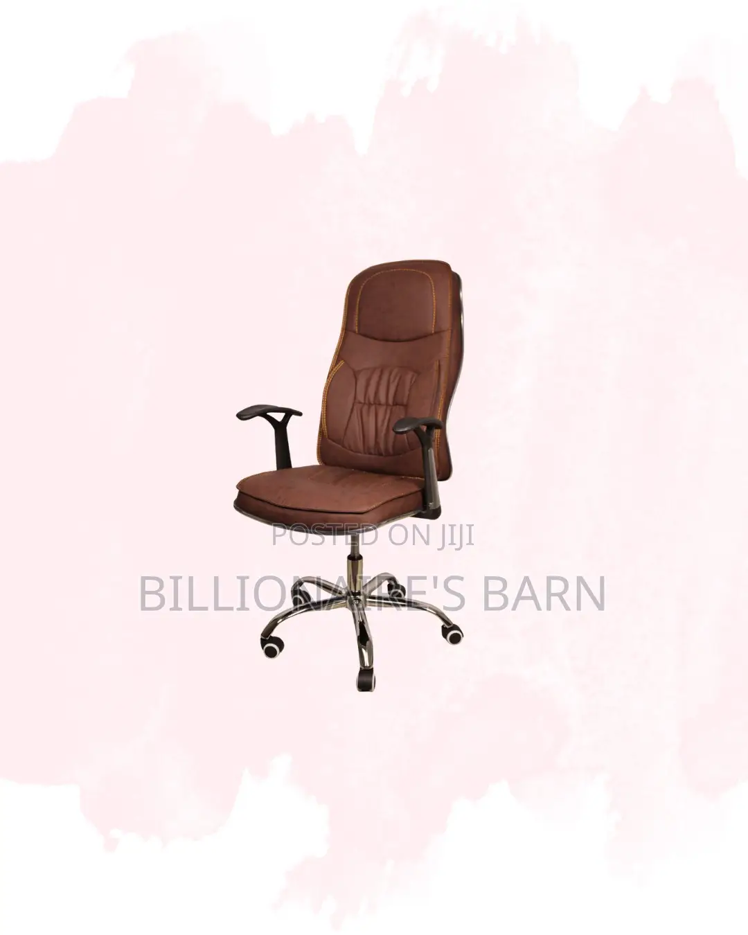 Modern Leather Chair High Back Padded Armrest Kenya Wide Shipping