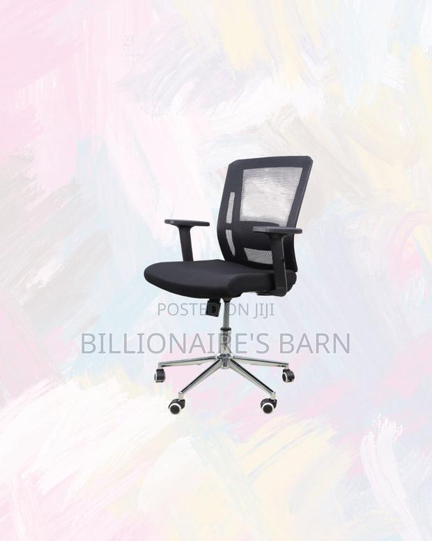 Comfortable Barn Origin Chair Mid Back Chrome Base Ready for Delivery - thumbnail 3