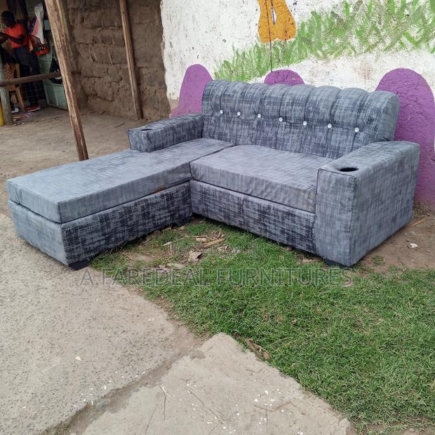 Grey L Seat
