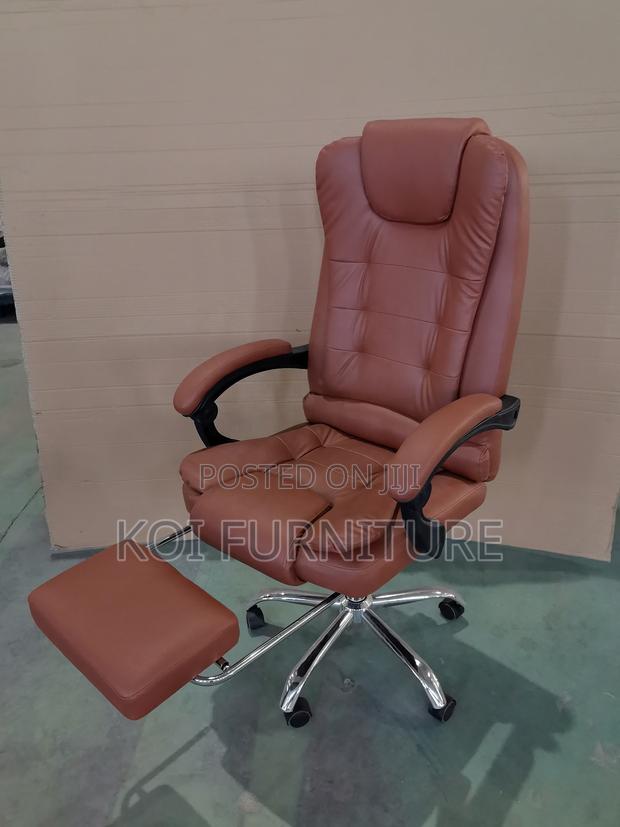 Office Chair : Peru Black High-Back Leather Executive Office Chai - thumbnail 2