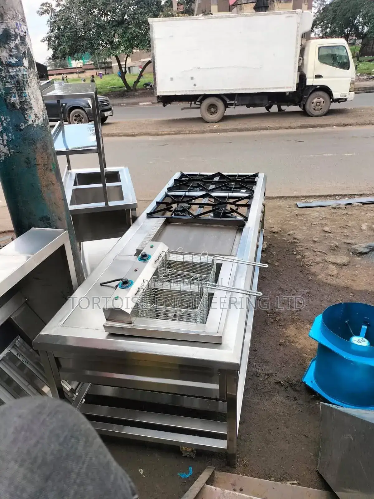 Stainless Steel Combined Cooking Units With Deepfryer,Griddle Cookers