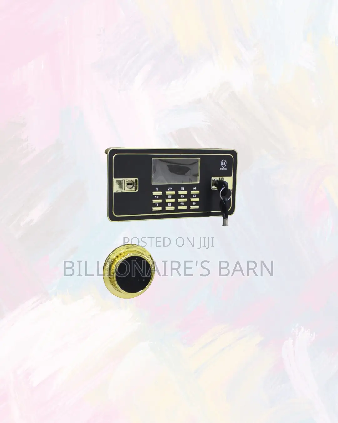 Durable Fireproof Biometric Safe Programmable Keypad And Dual Alarm