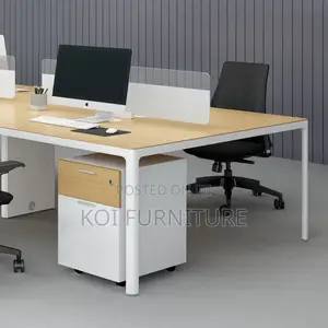 Office Workstation : Milan 2-Way Wooden Office Workstation