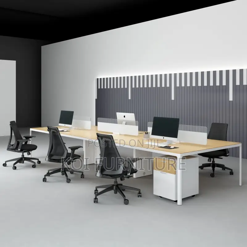 Office Workstation : Milan 2-Way Wooden Office Workstation