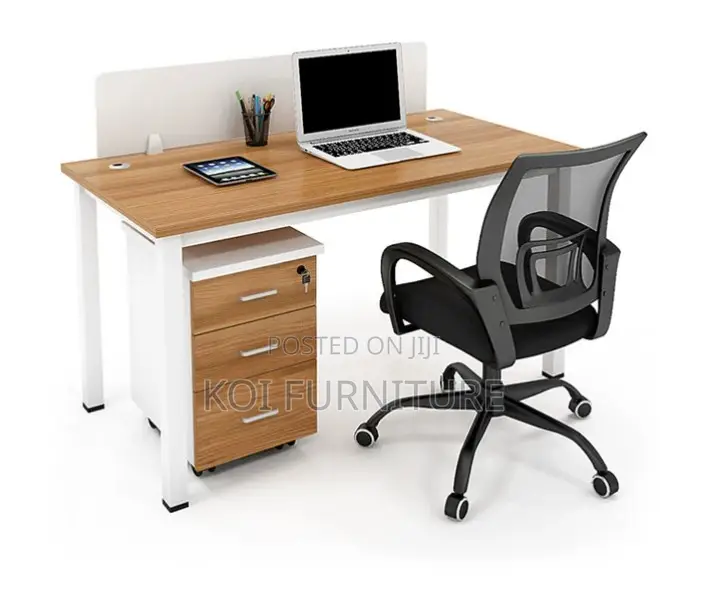 Office Workstation : Milan 2-Way Wooden Office Workstation