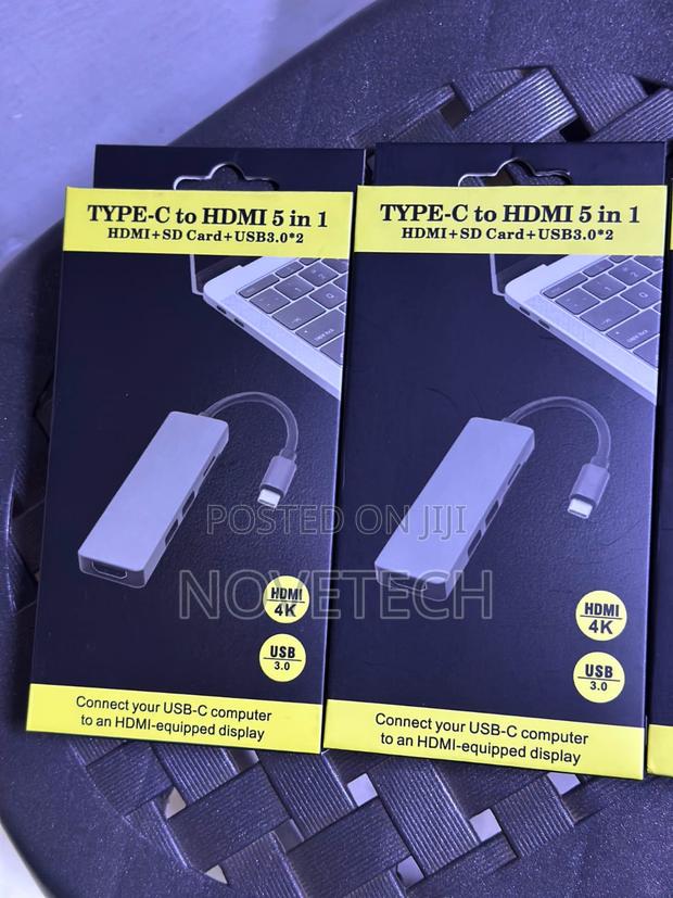 5-in-1 Usb-C Docking Station Hub | Hdmi |Rj45