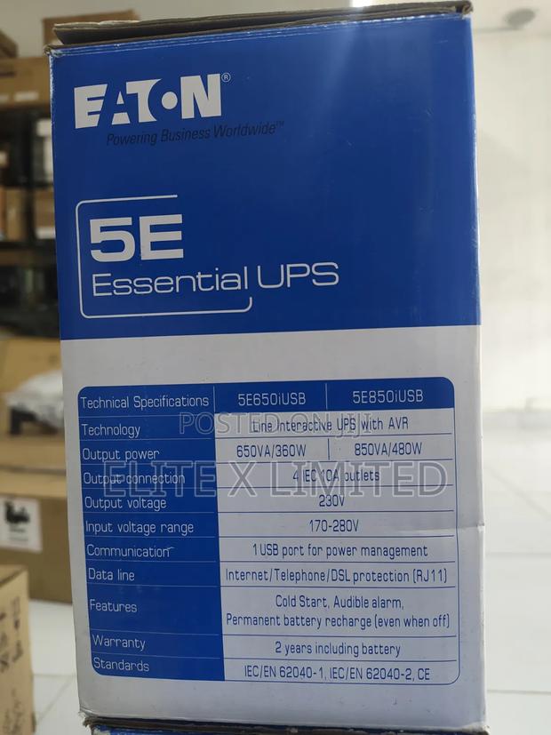 Eaton 5e 650i Usb 650va Ups - thumbnail 4
