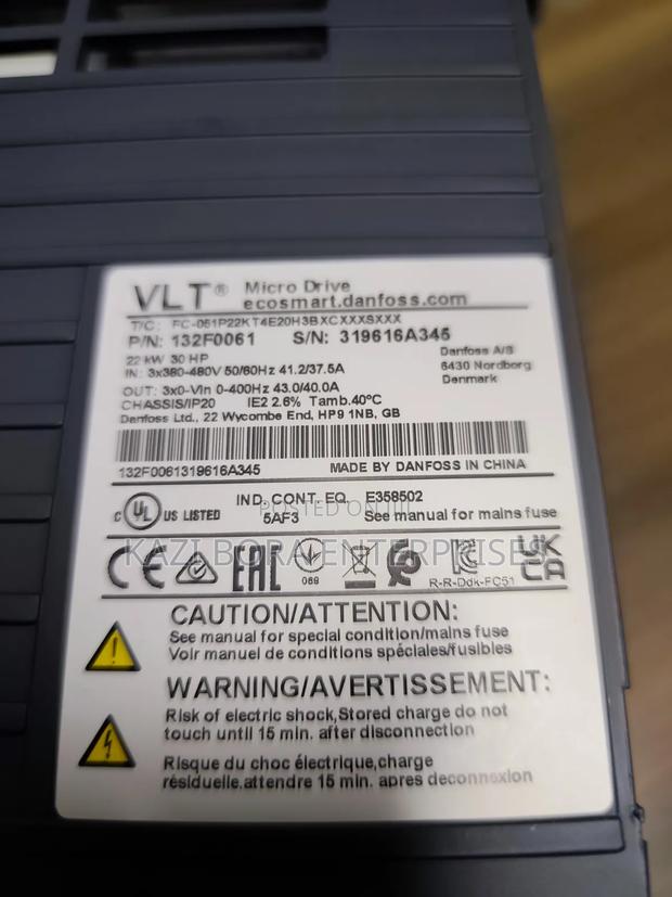 22kw Variable Speed Drive