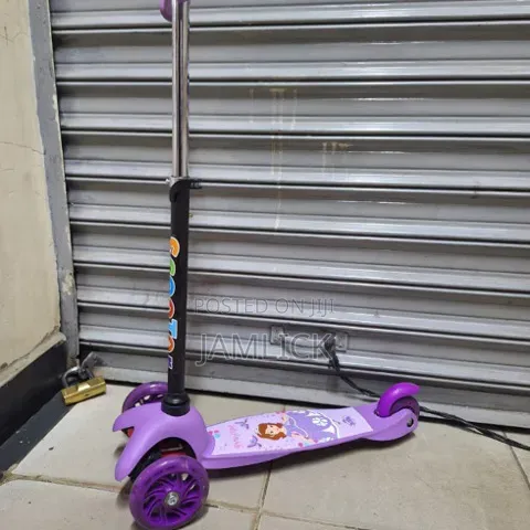 Foldable Kids Scooter Adjustable Height Scooter With Led Lights - Gn