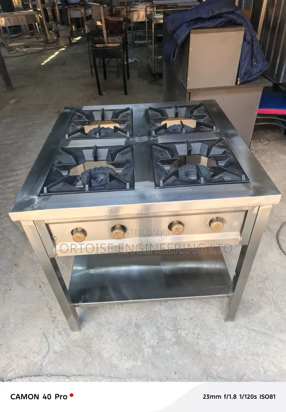 Stainless Steel 4 Gas Burner
