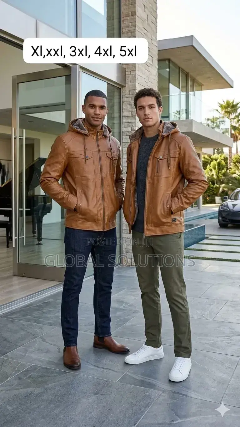 Hood Crew Hooded Leather Jackets