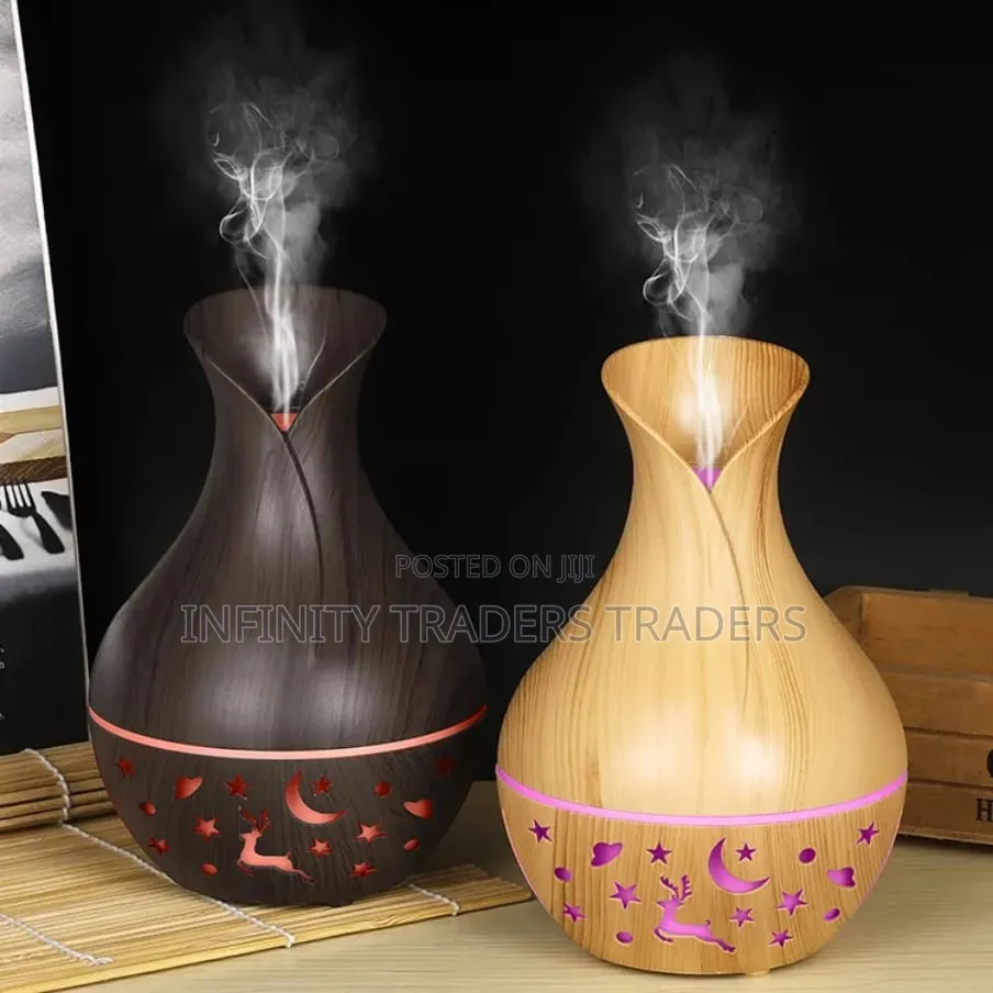 Wooden Small Vase Ultrasonic Humidifier/Diffuser