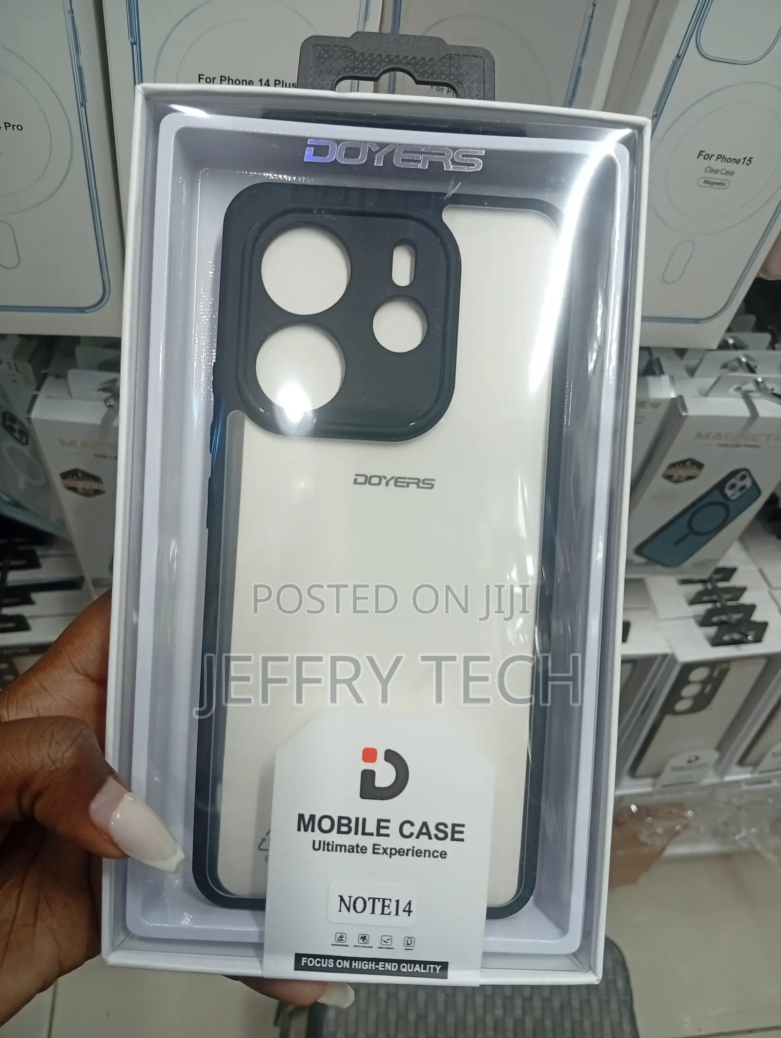 Redmi Note 14 Transparent, Frosted Clear Material Case