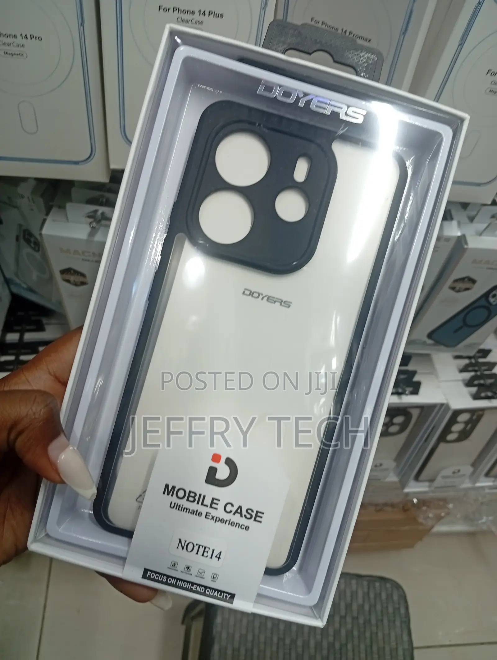 Redmi Note 14 Transparent, Frosted Clear Material Case