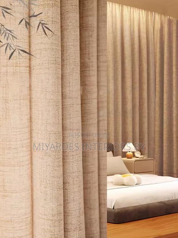 Beige Linen Curtains: Soft Warmth Timeless Comfor - thumbnail 2