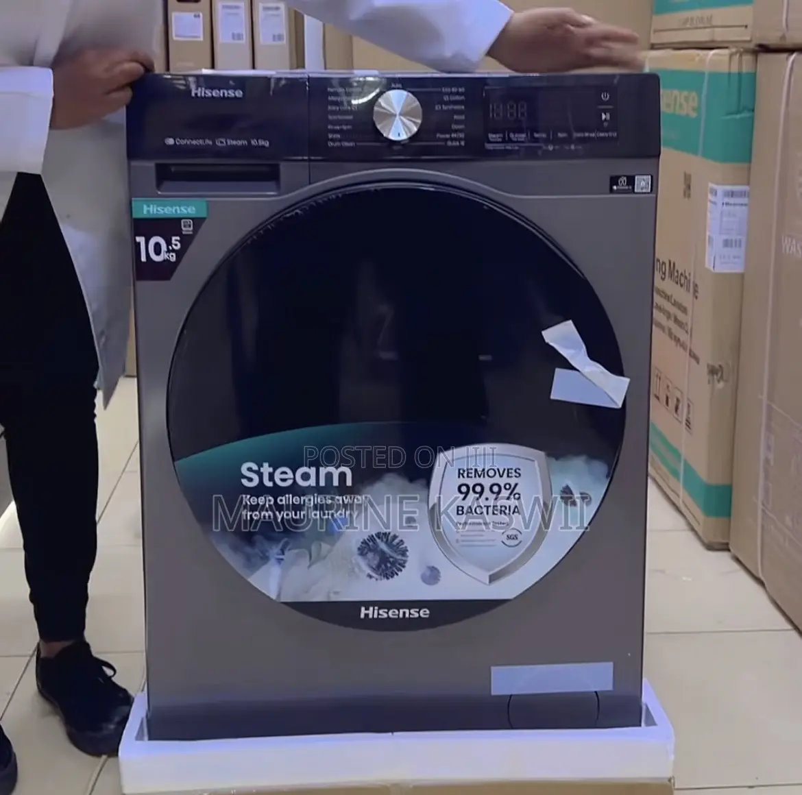 Hisense 10.5kg Wf3q1043bt -Silver