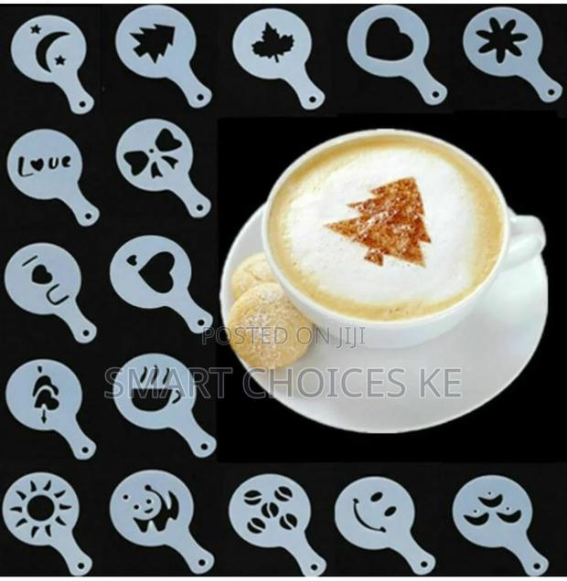 16pcs Cappuccino Coffee Barista Stencils Template - thumbnail 4