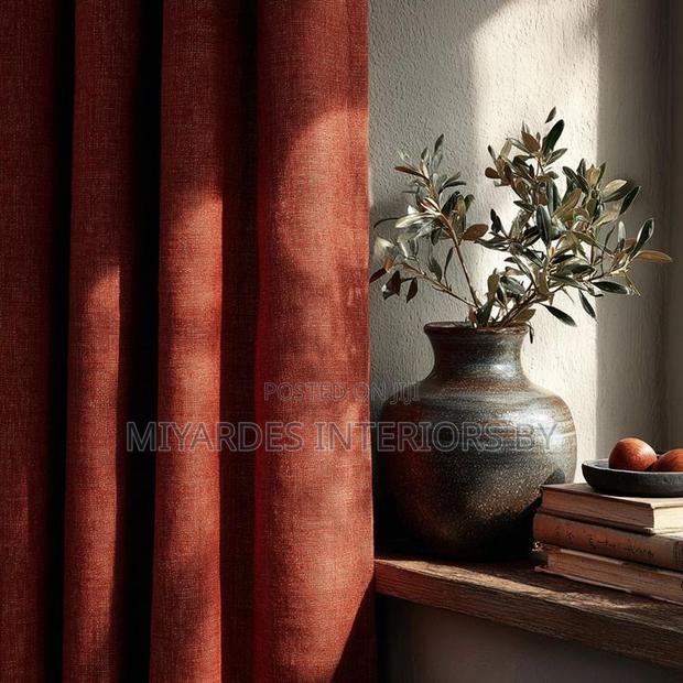 Terracotta Linen Curtains: Earthy Warmth Natural Texture