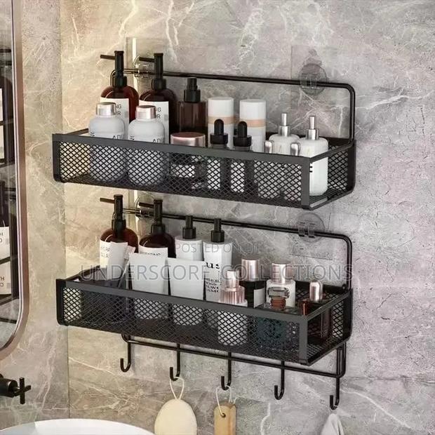2pc Set Portable Hanging Wall-Mounted Storage Rack *