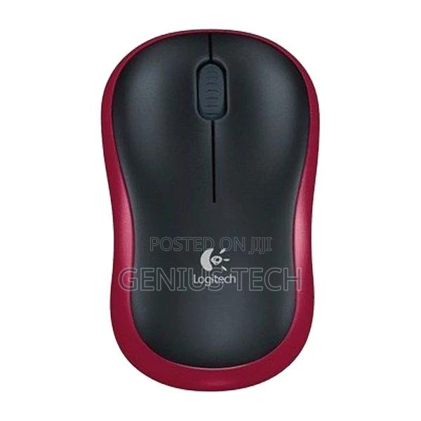 Logitech M185 Wireless Mouse — Red