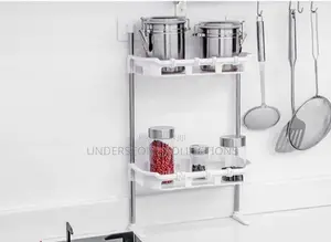 Two Layer Multi Functional Storage Rack for Kitchen and Bathroom.
