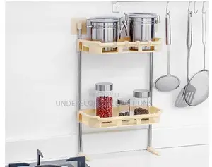Two Layer Multi Functional Storage Rack for Kitchen and Bathroom.