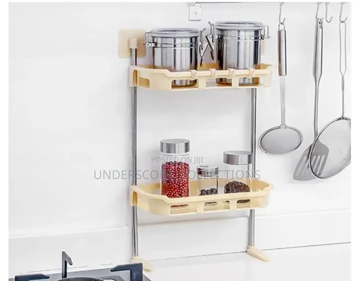 Two Layer Multi Functional Storage Rack for Kitchen and Bathroom.