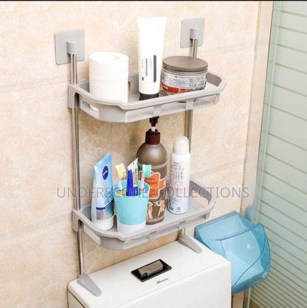 Two Layer Multi Functional Storage Rack for Kitchen and Bathroom. - thumbnail 2