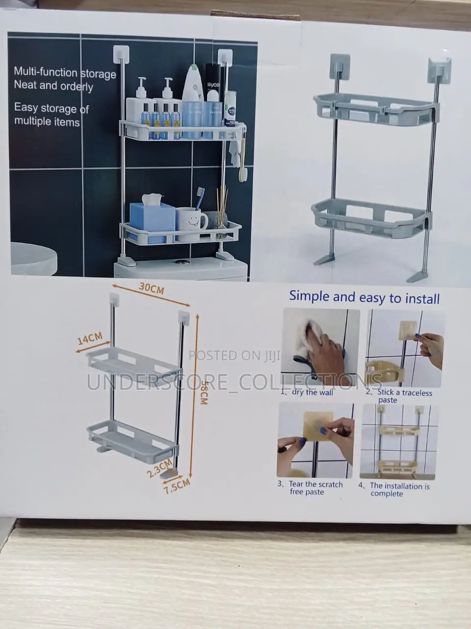 Two Layer Multi Functional Storage Rack for Kitchen and Bathroom.