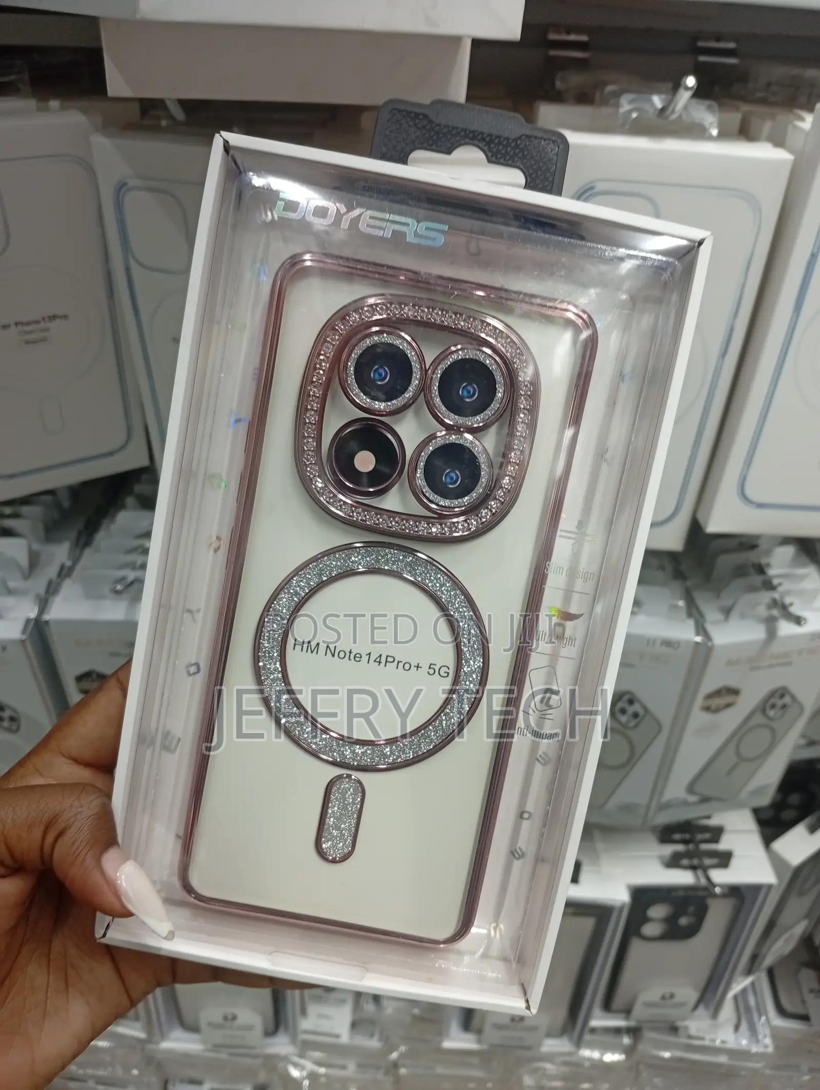 Redmi Note 14 Pro+ Rose Gold Metallic Plating Cover