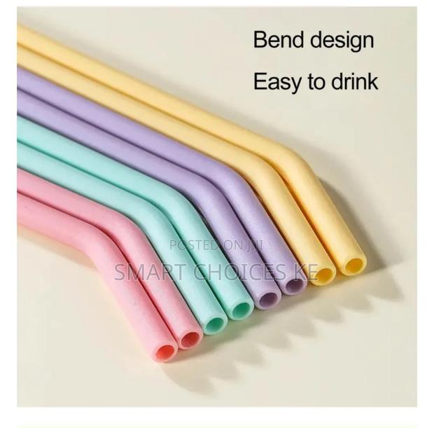 Reusable Silicone Straws 29cm Long Enough - main view