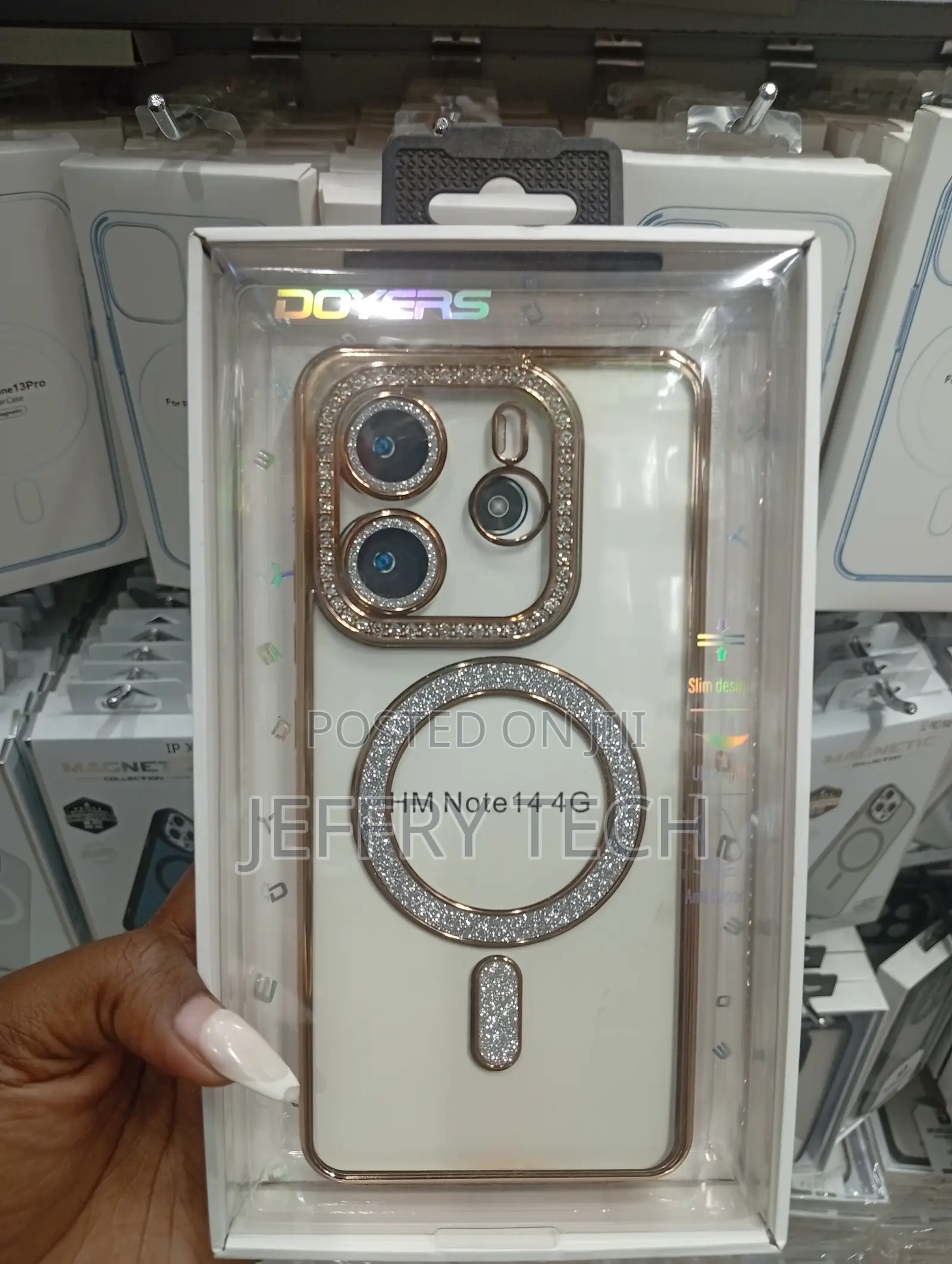 Redmi Note 14 Faux Diamond Glitter Rhinestones