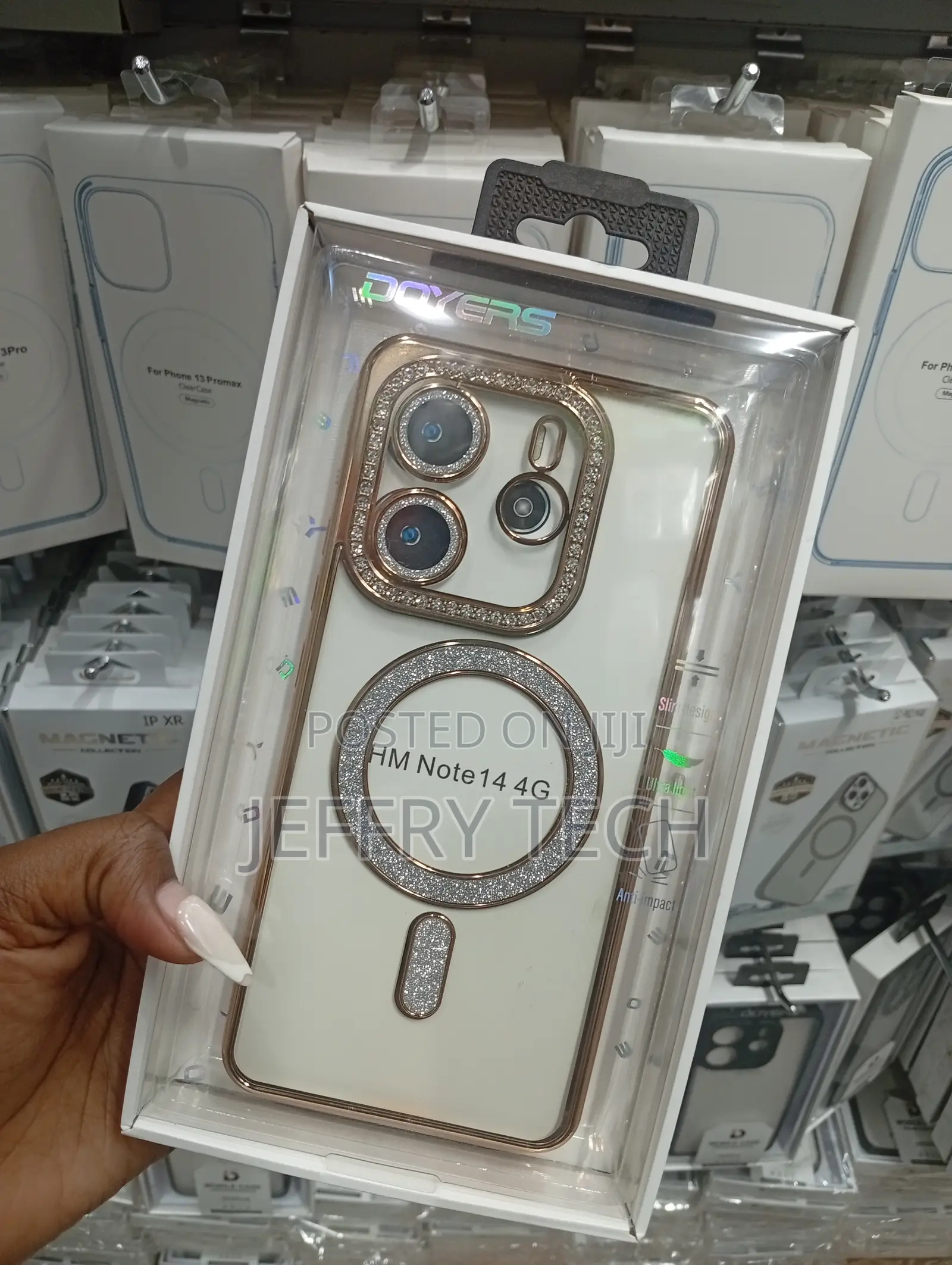 Redmi Note 14 Faux Diamond Glitter Rhinestones