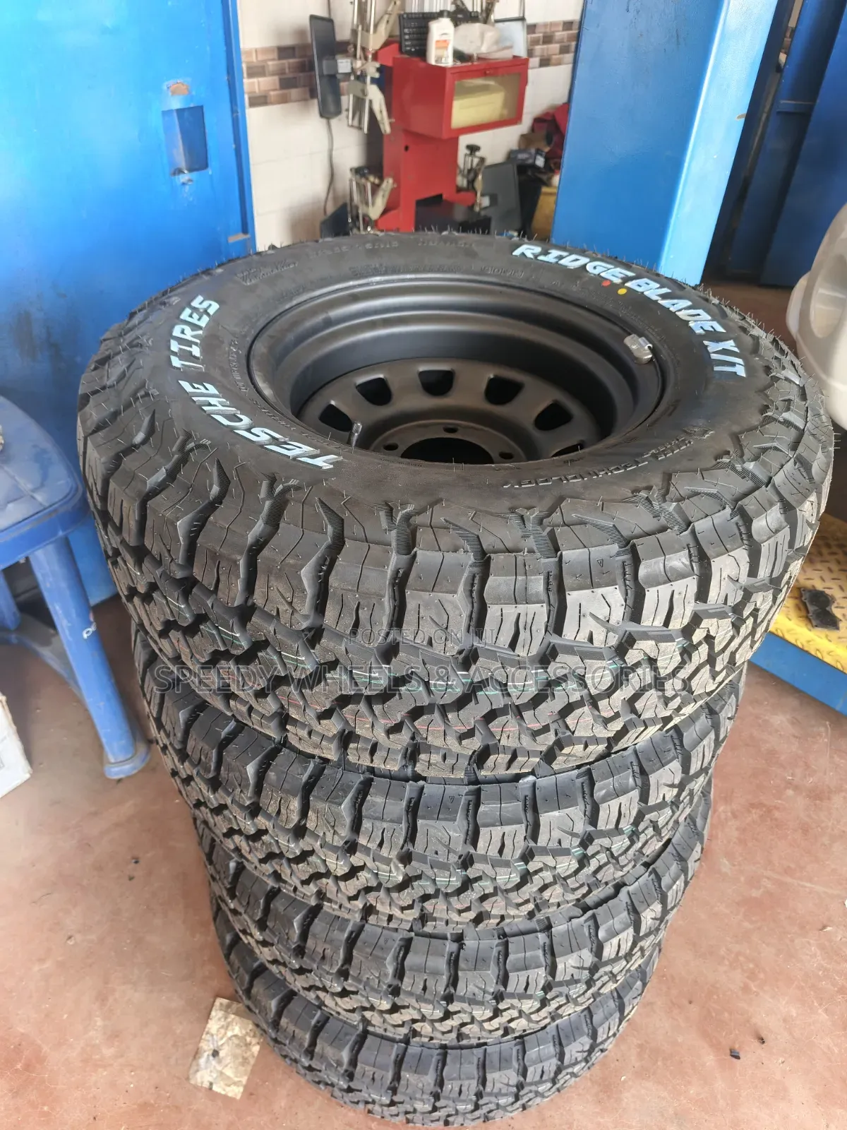 Landcruiser Steel Offset Rims With Tyres