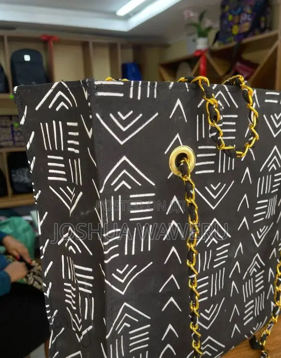 Mudcloth Chain Bag