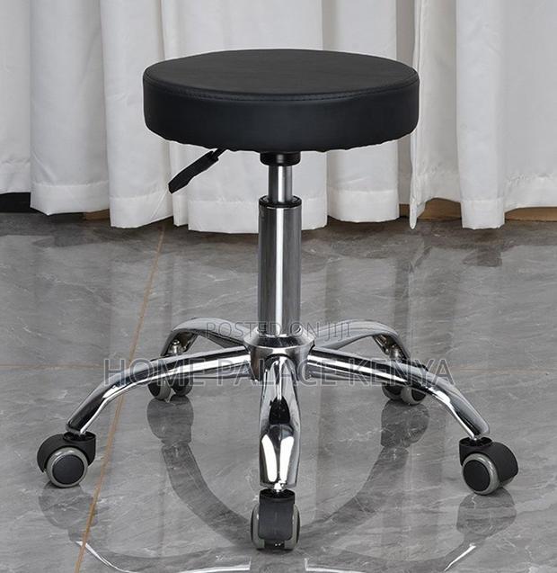 Bar Stool: Revolving Swivel Bar Stool With Wheels - thumbnail 2