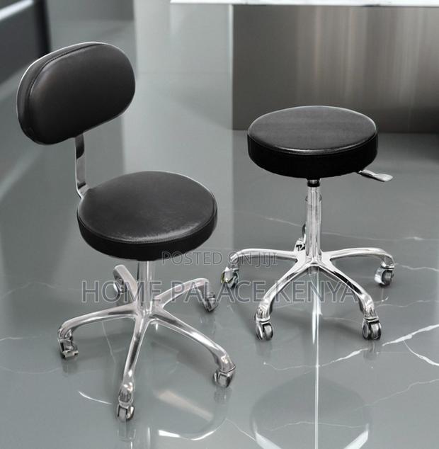 Bar Stool: Revolving Swivel Bar Stool With Wheels - thumbnail 7