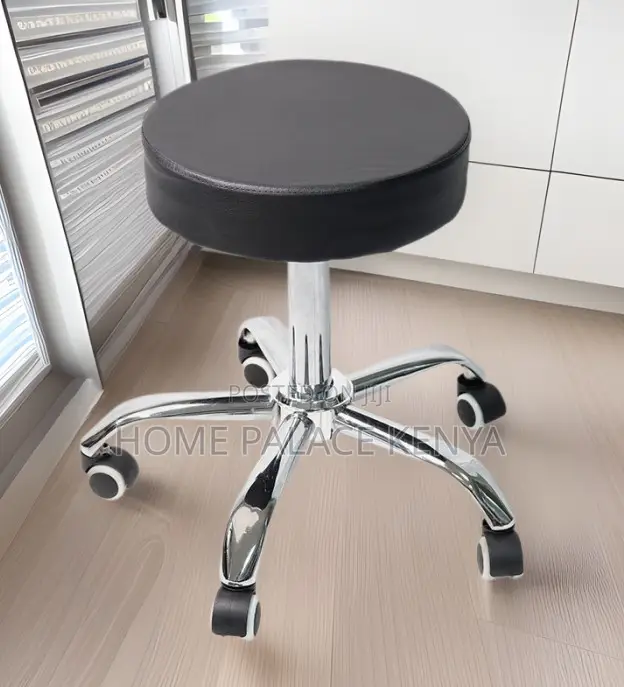 Bar Stool: Revolving Swivel Bar Stool With Wheels