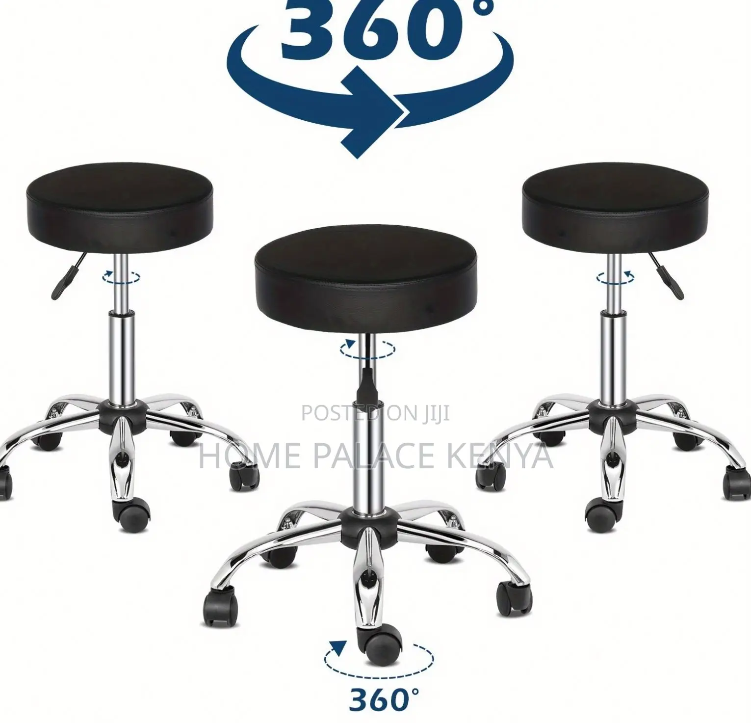 Bar Stool: Revolving Swivel Bar Stool With Wheels